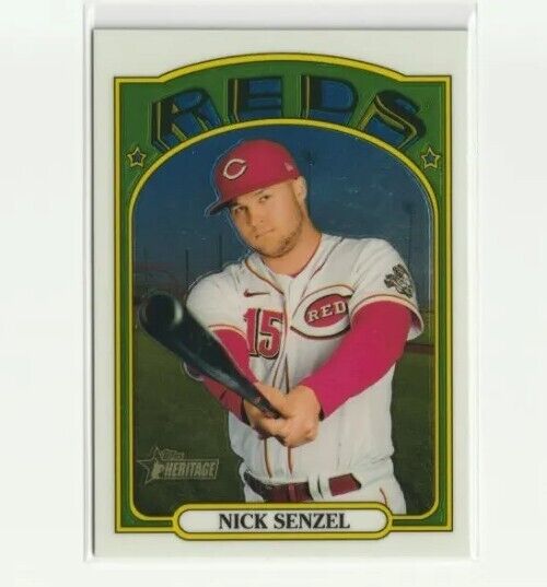 2021 Topps Heritage High Number Chrome /999 #672 Nick Senzel 2021 Topps Heritage High Number Chrome /999 #672 Nick Senzel