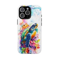 Tropical Sea Turtle Colorful Phone Case