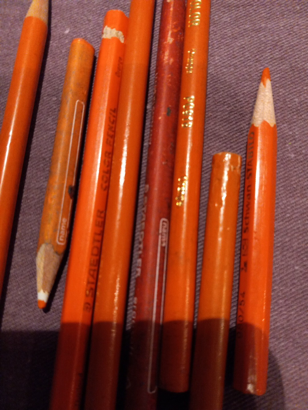 Lot Of Used Colored Pencils Prismacolor, Staedtler, Schwan Stabilo, Faber Castel eBay