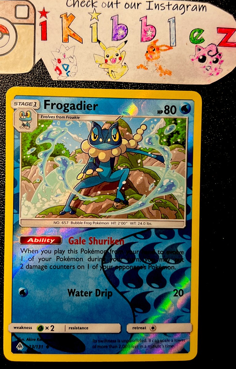 Frogadier 23/131 NM Reverse Holo Ninja Art Pokmon Card. Free Tracked  Shipping! | eBay