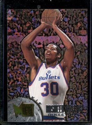 Metalin Rasheed 1 1995-96 Fleer Metal Rasheed Wallace Rookie RC #208 Washington Bullets ...