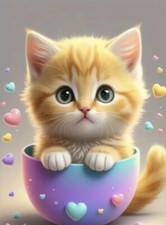 Diamond Painting-Cat