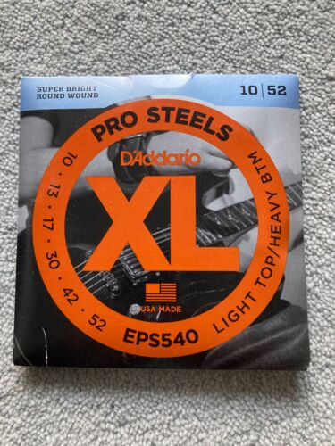 D'Addario XL EPS540 Light Top / Heavy Bottom Guitar Strings 10-52 6 string set - Picture 1 of 2