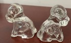 Hollow Clear Glass Dog Figurine Set of 2 — photo 4