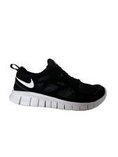 Nike Free Run 2 443742-001 GS 4Y Women  s 5.5 Running Shoes Black White Sneakers