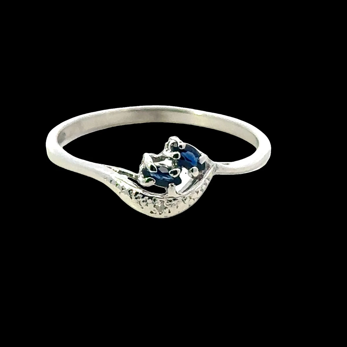 Ebay white sapphire clearance rings