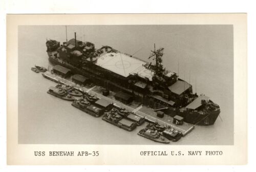 USS BENEWAH APB-35 NAVY US USA MILITARY BARRACKS SHIP 3.5x5.5 Inches Photo