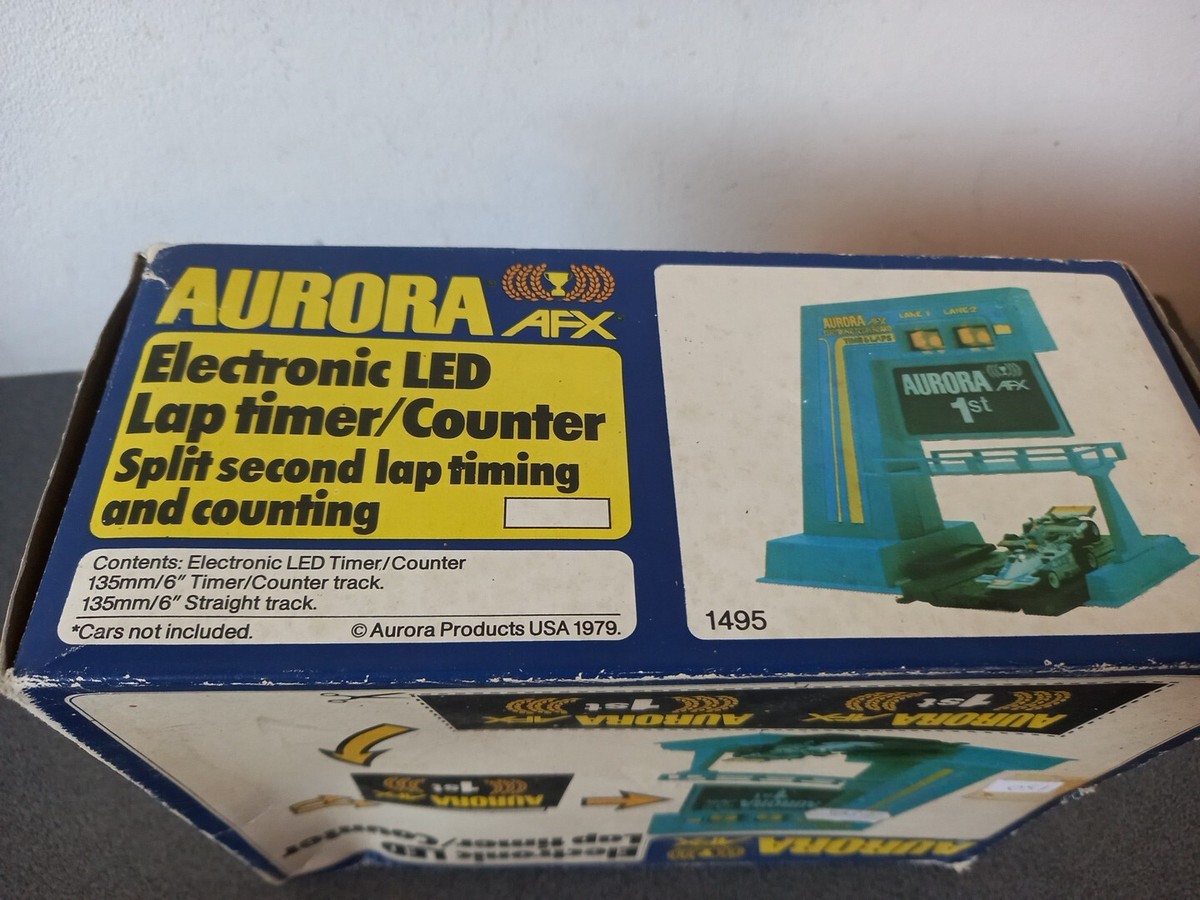 VINTAGE TRÈS RARE AURORA AFX 1979 COMPTEUR ELECTRONIC LED LAP