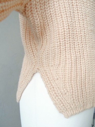 ZARA LIGHT PEACH-COLOURED V-NECK WRAP KNIT CARDIGAN WITH TIE DETAIL SIZE S - Picture 18 of 22