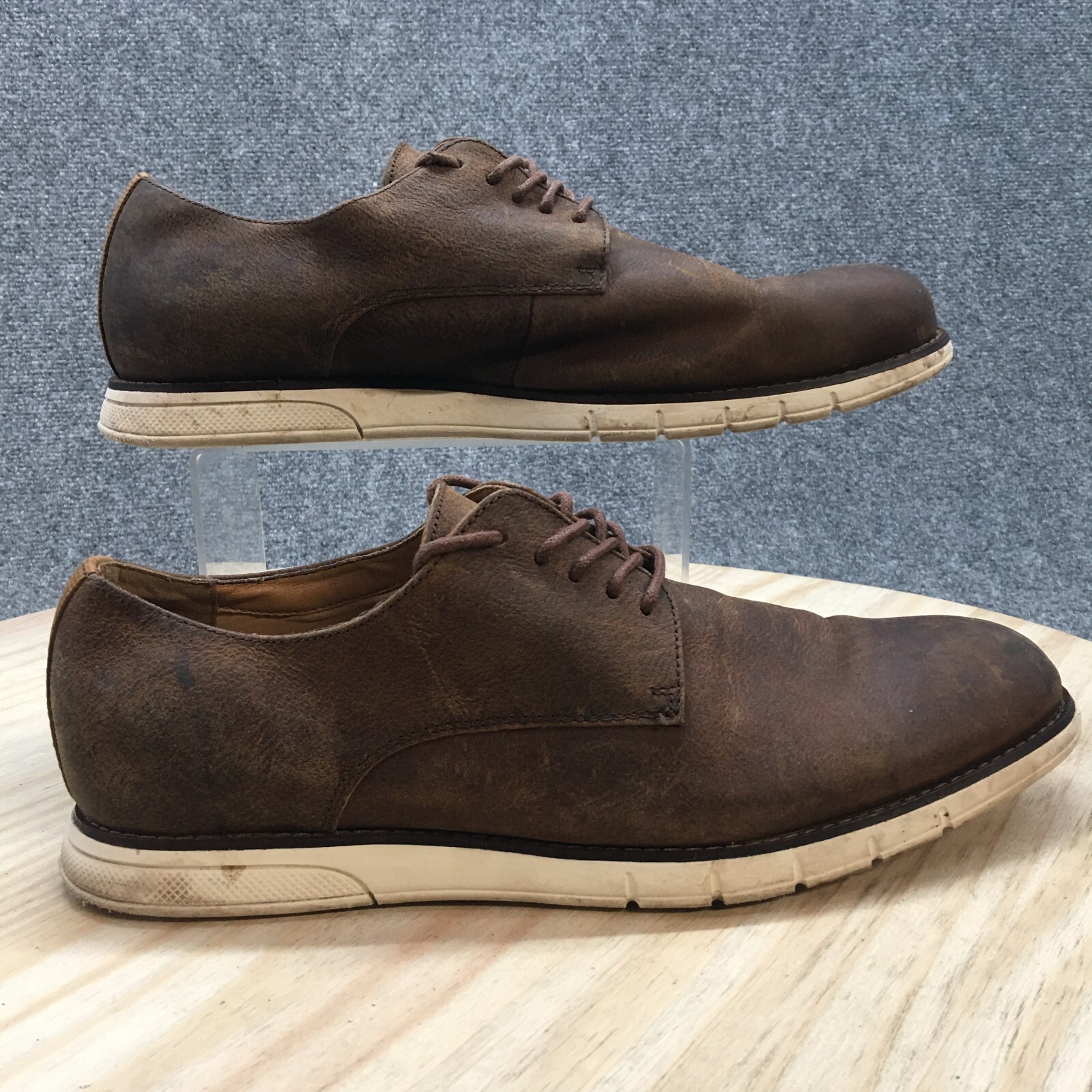 SAOLA Scarpe eleganti vintage corona da uomo 11 5 M tait Oxford marrone pelle stringate casual