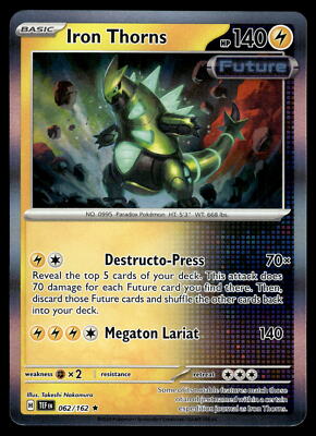 Iron Thorns Holo NM 062/162 Temporal Forces Pokemon Card