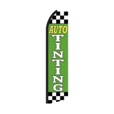Auto Tinting Swooper Flutter Feather Flag 3ft W x 11.5ft Tall