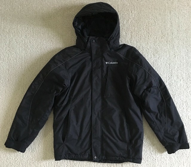 Columbia OmniShield Mens Size S Black Winter Waterproof Jacket