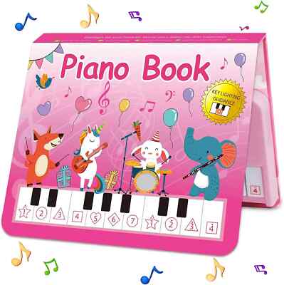 Toys for 3 Year Old Girl Gifts: Piano Book for Toddlers Kids Ages 3-5 3-4 4-5 3-
