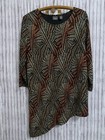 Chicos Traveler Collection Shirt Womens US size Large Chicos size 2 (T1371A)