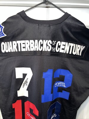 NFL MITCHELL & NESS Men Adult 3XL Black QB Of The CENTURY 2004
