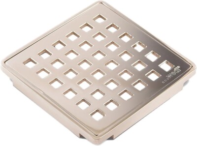 Wedi Drain Cover,Square Stainless Steel  3 3/4 x 3 3/4 x 1/4 in for tiled shower