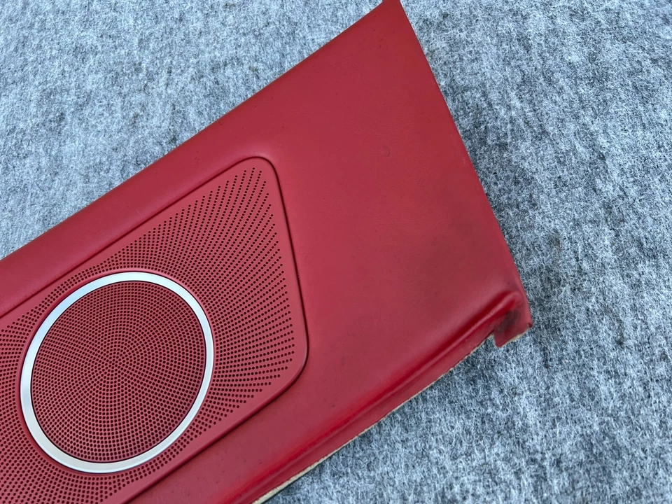 PANEL DE PUERTA TRASERA DERECHA CONVERTIBLE TAPICERÍA DE CUERO ROJO OEM 27K 13-17 AUDI A5 S5 RS5 Foto 2 de 4