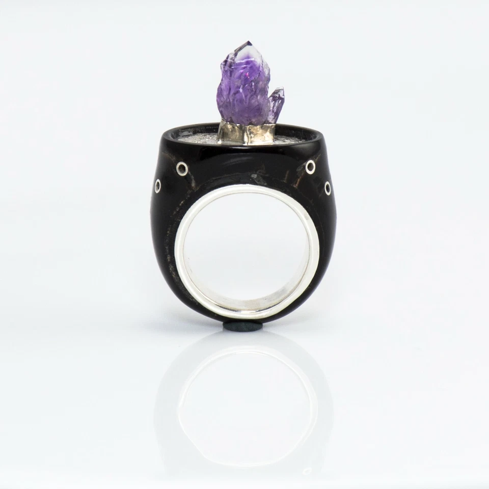 Anillo multi piedras preciosas Foto 2 de 4