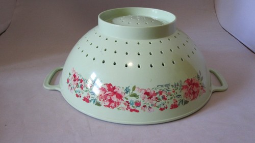 Pioneer Woman Melamine Colander 2 Quart Plastic Strainer Garden Party Floral - Picture 4 of 8