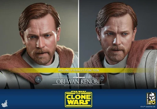 Hot Toys TMS095 Star Wars Clone Wars Obi-Wan Kenobi 1/6 Action Figure In Stock - Picture 11 of 24