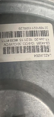 Carrier/Bryant/Payne 1011420 Blower Wheel 11" x 10" x 1/2"