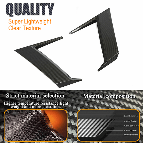 For Benz G Wagon W463 W464 G500 G63 Real CARBON Side Fender Vent Splitters - Picture 7 of 11