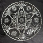 Vintage EAPC Anchor Hocking Star of David 13.5" Glass Serving Platter