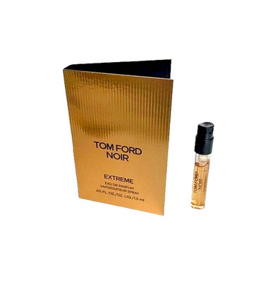 Tom Ford Noir Extreme Eau de Parfum Sample Vial Spray .05oz, 1.5ml New in Card