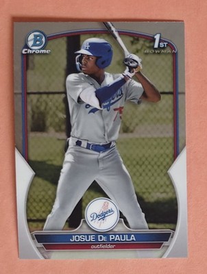 Josue De Paula 2023 Bowman Chrome 1st Prospect Card #BCP-111