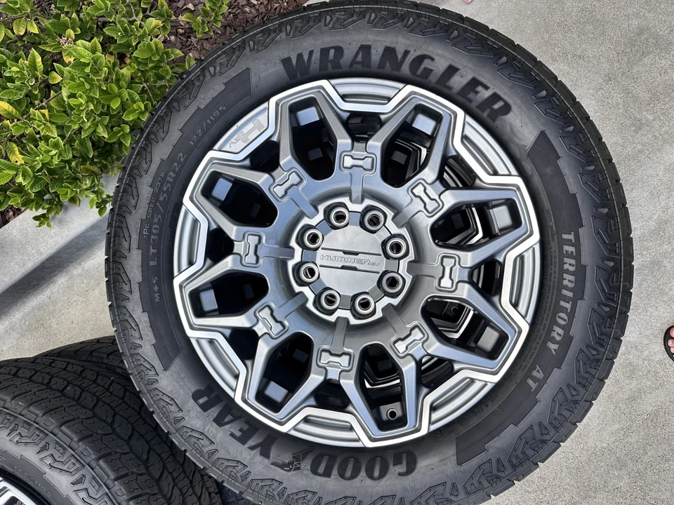 New 2025 H2 Hummer LT305/55R22 Goodyear Wrangler Territory AT - 22" Rims + Tires - Image 2 of 4