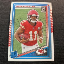 2025 Panini Donruss Optic Jalen Royals RC Rated Rookie Kansas City Chiefs