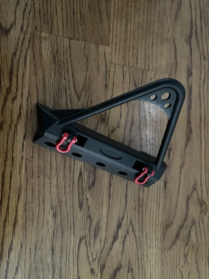 Parachoques delantero Stinger TRX-4 axial SCX10 II negro usado faltan herrajes 1/10 Foto 4 de 4