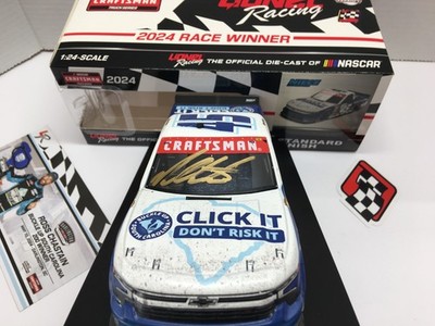 ROSS CHASTAIN AUTOGRAPHED #45 BUCKLE UP SC CLICK IT. 2024 DARLINGTON WIN 1/24