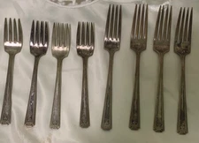 Vintage  Viceroy One National Silver Flatware Set 12 Pc
