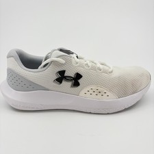Under Armour Charged Surge 4 Mens Size 12 White Athletic Running Shoes Sneakers
