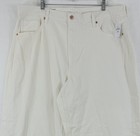 Gap Super Baggy Jeans 35 20 Women Off White Ivory Wide Leg High Rise New NWT