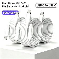 USB-C to Type C Cable Fast Charger For iPhone Air 16 17 15 Pro Charging Cord Lot