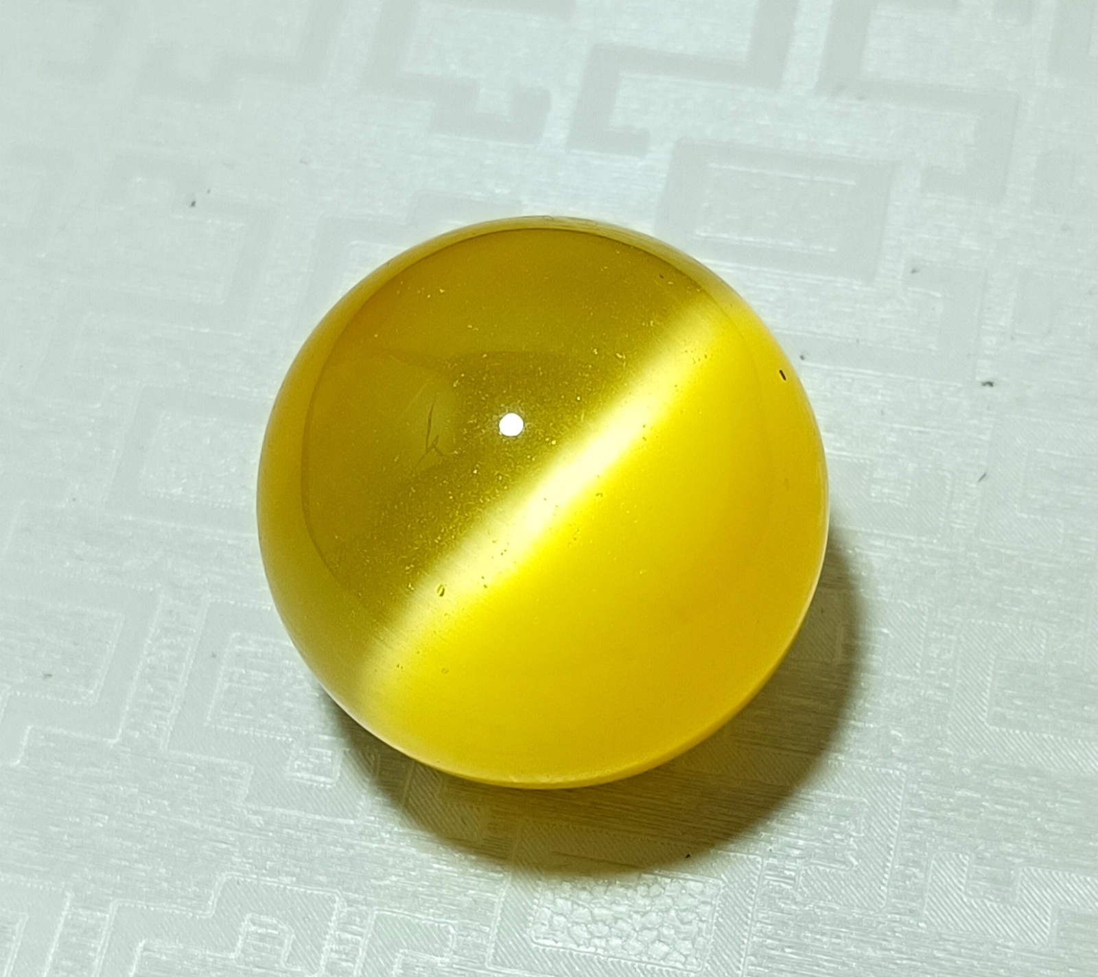 Chrysoberyl 461.5 Ct Natural Yellow Cats Eye Ball Cut Loose Certified Gemstone