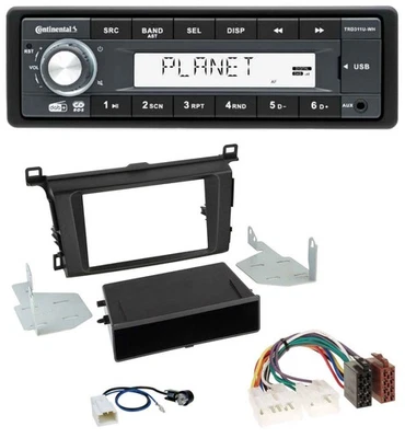 Continental MP3 AUX USB DAB 1DIN Autoradio für Toyota RAV-4 (ab 2013) - Bild 1 von 4