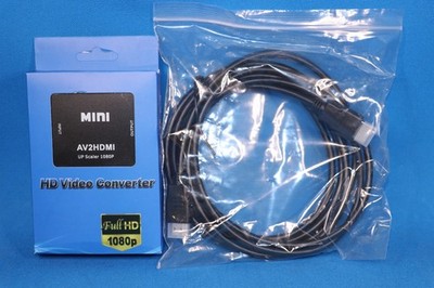 RCA to HDMI 1080P HD Converter Composite Audio Video Adapter