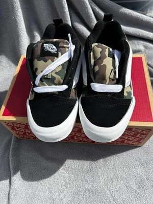 Vans Knu Skool Casual Sneakers Camo Black /Green Youth Unisex Shoes New Size 5 - Image 1 of 4