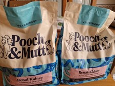 2 × 2kg Unopened Bags Of Pooch & Mutt Vet Renal Diet Dog Food