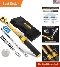Precision 3/8-Inch Drive Torque Wrench Set 10-45 FT.LB with Spark Plug Tools