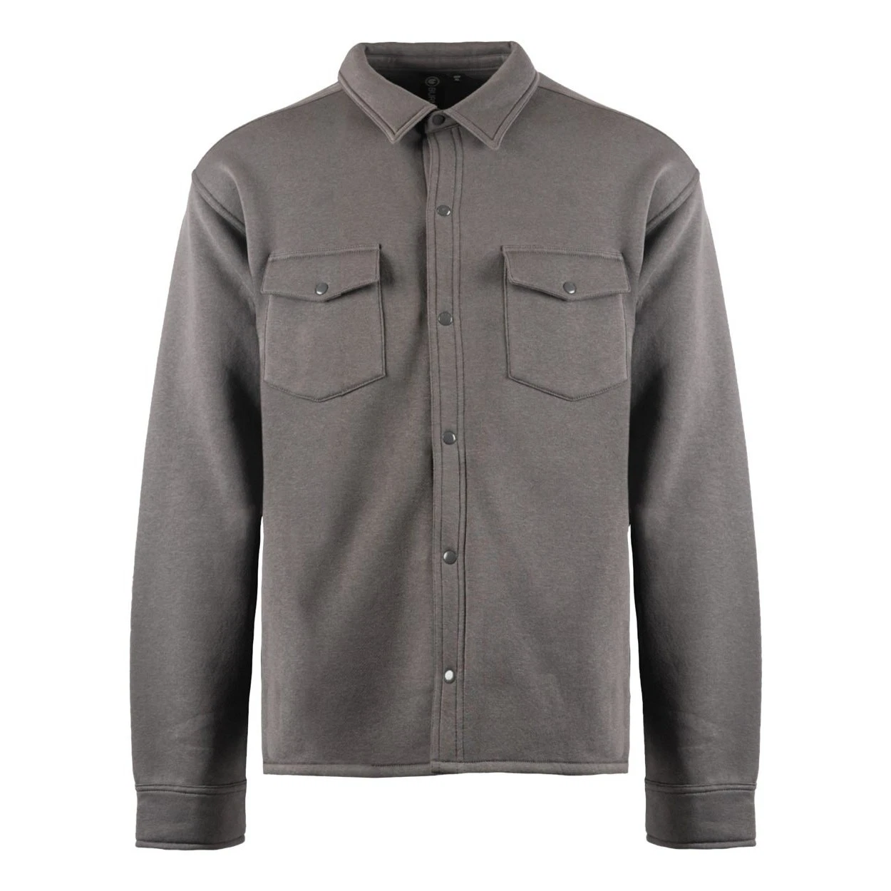 Burnside Men's Fleece Snap Jacket Mens 3XL Steel Gray New with Tags