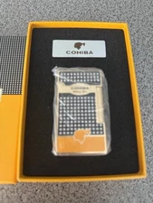 ST DuPont Style Cohiba Lighter Black Gold New In Box