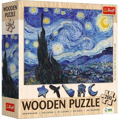 Holz Puzzles - ''200'' - Die Sternennacht / Vincent van Gogh Vincent van Go