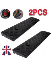 2X 50cm Heavy Duty Rubber Kerb Ramps for HGV Caravans Lorry Car Truck Wheelchair