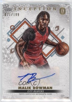 2022-23 Topps Inception OTE Overtime Elite /199 Malik Bowman #IA-MB1 Auto 3hd
