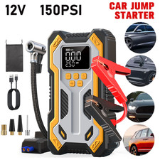 Car Jump Starter with Air Compressor 1500A Battery Charger Jumper Box Booster